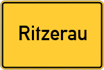 Place name sign Ritzerau