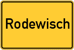 Place name sign Rodewisch