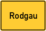 Place name sign Rodgau