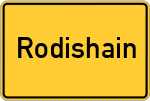 Place name sign Rodishain
