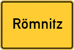 Place name sign Römnitz