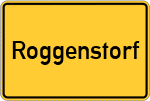 Place name sign Roggenstorf