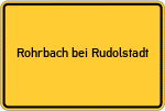 Place name sign Rohrbach bei Rudolstadt