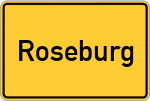 Place name sign Roseburg