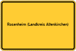 Place name sign Rosenheim (Landkreis Altenkirchen)