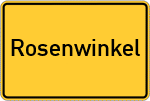 Place name sign Rosenwinkel