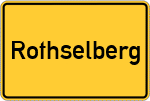 Place name sign Rothselberg