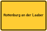 Place name sign Rottenburg an der Laaber