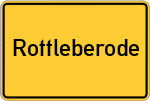 Place name sign Rottleberode
