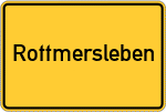 Place name sign Rottmersleben