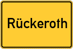 Place name sign Rückeroth