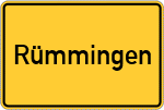 Place name sign Rümmingen