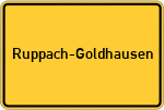 Place name sign Ruppach-Goldhausen