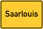 Place name sign Saarlouis