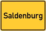 Place name sign Saldenburg