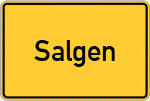 Place name sign Salgen
