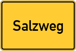 Place name sign Salzweg