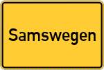 Place name sign Samswegen