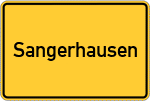 Place name sign Sangerhausen