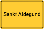 Place name sign Sankt Aldegund