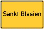 Place name sign Sankt Blasien