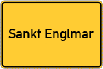 Place name sign Sankt Englmar