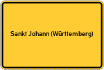 Place name sign Sankt Johann (Württemberg)
