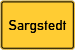 Place name sign Sargstedt