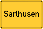 Place name sign Sarlhusen