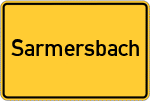 Place name sign Sarmersbach