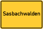 Place name sign Sasbachwalden