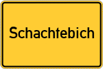 Place name sign Schachtebich