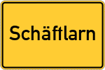 Place name sign Schäftlarn