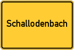 Place name sign Schallodenbach