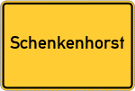 Place name sign Schenkenhorst, Altmark