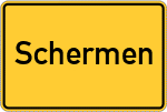 Place name sign Schermen