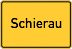 Place name sign Schierau