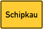 Place name sign Schipkau