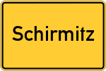 Place name sign Schirmitz