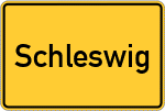Place name sign Schleswig