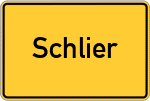 Place name sign Schlier