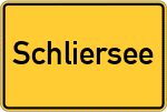 Place name sign Schliersee