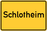 Place name sign Schlotheim