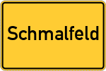 Place name sign Schmalfeld