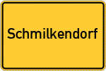Place name sign Schmilkendorf