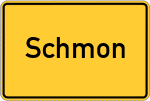 Place name sign Schmon