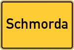 Place name sign Schmorda