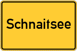 Place name sign Schnaitsee