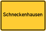 Place name sign Schneckenhausen