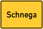 Place name sign Schnega
